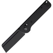 Defcon 022BK Black Cleaver Pivot Lock Knife Black Handles