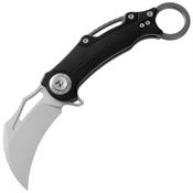 Dreamtech 4221AB Karambit Button Lock Knife Black G10 Handles