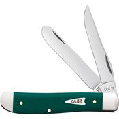 Case XX 64531 Mini Trapper Knife Spruce Green Smooth Synthetic Handle