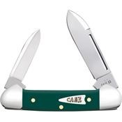 Case XX 64532 Butterbean Knife Spruce Green Smooth Synthetic Handle