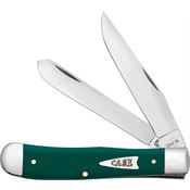 Case XX 64530 Trapper Knife Spruce Green Smooth Synthetic Handle