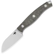 Bestech FK07C Heidi Blacksmith 3 Stonewash Sheepsfoot Fixed Blade Knife Green Micarta Handles
