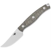 Bestech FK08C Heidi Blacksmith 3 Stonewash Trailing Point Fixed Blade Knife Green Micarta Handles