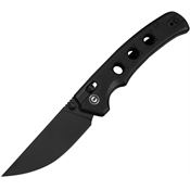 Civivi 24020C1 Noctis Black Stonewash Crossbar Lock Knife Black G10 Handles
