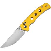 Civivi 24020C2 Noctis Satin Crossbar Lock Knife Yellow G10 Handles