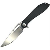 Luft Concepts FA200 BXTR Satin D2 Tool Linerlock Knife Black G10 Handles