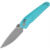 Bestech G67D Mothus Bead Blast Crossbar Lock Knife Light Blue G10 Handles