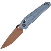Bestech G67F Mothus Gold Crossbar Lock Knife Dark Blue G10 Handles