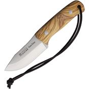 Joker CO145 Gran Erizo Satin Fixed Blade Knife Olive Wood Handles