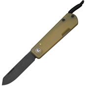 Civivi 24075A1 Slippy Sendy Black Stonewash Slip Joint Knife Yellow Ultem Handles
