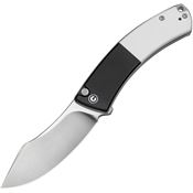 Civivi 240794 Outlaw Muk satin Button Lock Knife Black/White G10 Handles