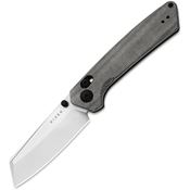 Kizer V3693A3 Madrac Satin Nitro V Sheepsfoot Clutch Lock Knife Black Norplex UltraX Micarta Handles