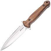 Beavercraft TLK2 Tactical Double Edge Fixed Blade Knife Walnut Handles
