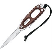 Mac Coltellerie GNR11RB Gunster Dive Knife Brn Micarta
