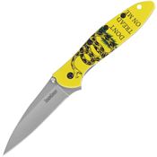 Kershaw 1660GADS Leek Bead Blast Sandvik Linerlock Knife A/O Dont Tread Aluminum Handles