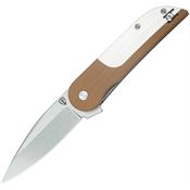 Finch DF020 Devil's Finger Two-Tone Linerlock Knife Brown/White G10 Handles