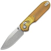 GEO 2402E Ethereal Cutter Axis Stonewash Lock Knife Ultem Handles
