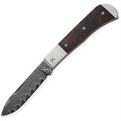Kizer V3760A3 Trestle D Acid washed Damascus Drop Point Slip Joint Knife Leopard Wood Handles