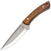 Beavercraft HGK1A Satin Hunter Fixed Blade Knife Walnut Handles