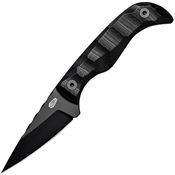 Auxiliary 003BK Karl Jr Deadhead Fixed Blade Knife Black G10 Handles