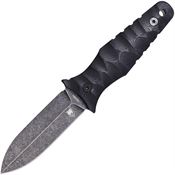 Cobratec CLDFEBS Claymore Dagger Black Stonewash Fixed Blade Knife Black G10 Handles