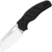 Kizer 348829BSA1 C01C 2.9 Elmax Sheepsfoot Button Lock Knife Black Aluminum Handles