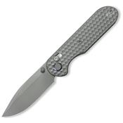 GEO 2402C Ethereal Cutter Axis Stainless Lock Knife Dark Stonewash Handles