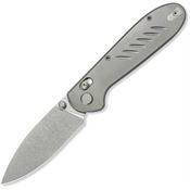 GEO 2501A Frost Axis Stonewash Lock Knife Grey Stonewash Handles