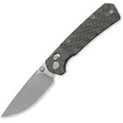 GEO 2502C Blaze Axis Stonewash Lock Knife Tiger Stripe Titanium Handles