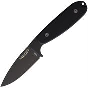 Bradford 35U001BA Guardian 3.5 Black Ultralite Fixed Blade Knife Black G10 Handles