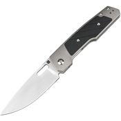 Artisan 1874GBK Gambit Pawn Framelock Knife Gray Titanium/Black G10 Handles