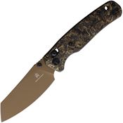 Bestech MK06T Cicada's Wing B-Lock Knife Black/Gold Handles