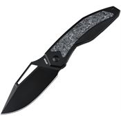 Artisan 1879GBDM Fragarach Black Framelock Knife Carbon Fiber Handles