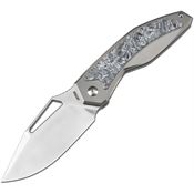 Artisan 1879GDM Fragarach Sand Blast Framelock Knife Carbon Fiber Handles