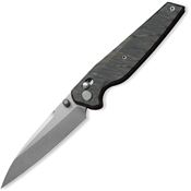 GEO 2505B Fantasm Axis Stonewash Lock Knife Tiger Stripe Titanium Handles