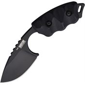 Hardcore Hardware Australia LFK03 LFK-03 Gen 2 Black Teflon Drop Point Fixed Blade Knife Black Handles