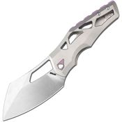 Artisan 1884GPU Tortoise Framelock Knife Titanium Handles Purple Accesnts