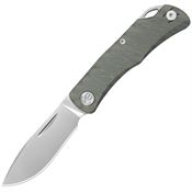 Kubey 469B El Dorado Bead Blast Bohler Clip Point Slip Joint Knife Flame Titanium Handles
