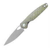 GiantMouse 12160 ACE REO Stonewash MagnaCut Linerlock Knife Green Micarta Handles