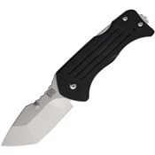 Main Street 012 Lombard Tumbled Tanto Lockback Knife Black G10 Handles