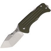 Main Street 014 Lombard Tumbled Tanto Lockback Knife OD Green G10 Handles