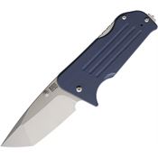 Main Street 010 BroadwayTumbled Tanto Lockback Knife Denim G10 Handles