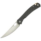 GiantMouse 12115 ACE Bleecker Satin MagnaCut Framelock Knife Carbon Fiber Handles