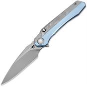 Bestech T2505A Wet Nelly Button Lock Knife Blue/Gray Handles