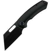 Kunwu K710T4B Primo Black DLC Cleaver Framelock Knife BlackDLC Titanium Handles