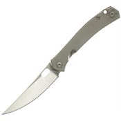 GiantMouse 12108 ACE Bleecker MagnaCut Framelock Knife Grey Titanium Handles