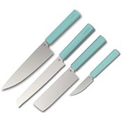 Butterfork 01FKSMT Modern Kitchen Set Mint Green