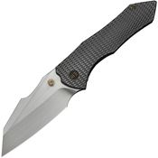 WE 240106 High-Fin XL Satin Tanto Framelock Knife Dark Gray Handles