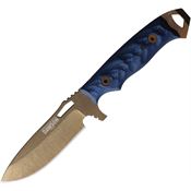 Dawson 16333 Nomad Arizona Copper Fixed Blade Knife Black/Blue G10 Handles