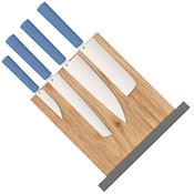 Butterfork 01WSBU Modern Kitchen Set w/Stand Blu